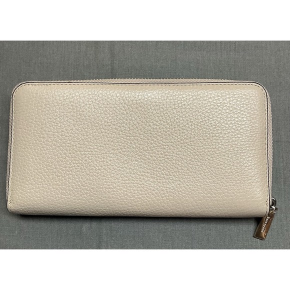 Kate Spade NY Leilia Continental Tan Pebbled Leather Bifold Wallet Zip Around - Picture 2 of 8